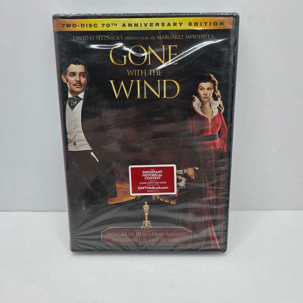 Gone with the Wind DVD 70th Anniversary Edition 2-Disc Set New Sealed Classic